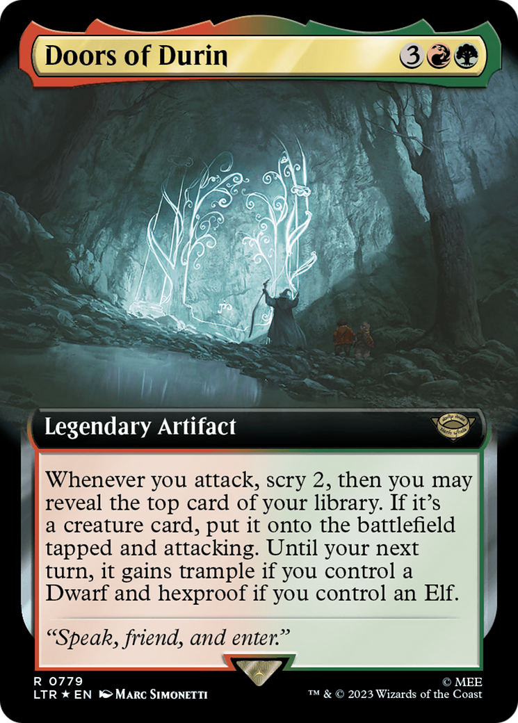 Doors of Durin (Extended Art) (Surge Foil) [The Lord of the Rings: Tales of Middle-Earth] - Destination Retro