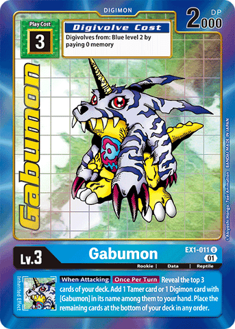 Gabumon [EX1-011] (Alternate Art) [Classic Collection] - Destination Retro