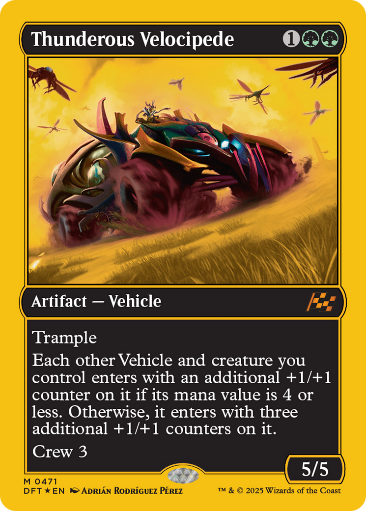 Thunderous Velocipede (First-Place Foil) [Aetherdrift] - Destination Retro