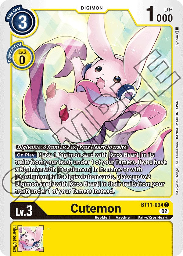 Cutemon [BT11-034] [Dimensional Phase] - Destination Retro