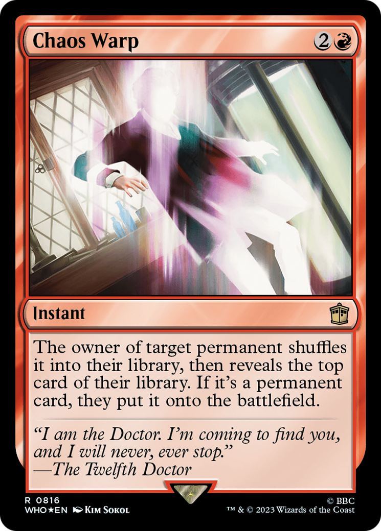 Chaos Warp (Surge Foil) [Doctor Who] - Destination Retro