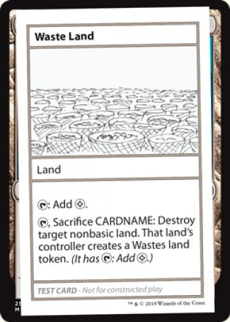 Waste Land (2021 Edition) [Mystery Booster Playtest Cards] - Destination Retro