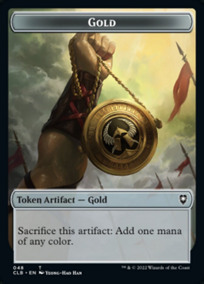 Gold // Dragon Double-Sided Token [Commander Legends: Battle for Baldur's Gate Tokens] - Destination Retro