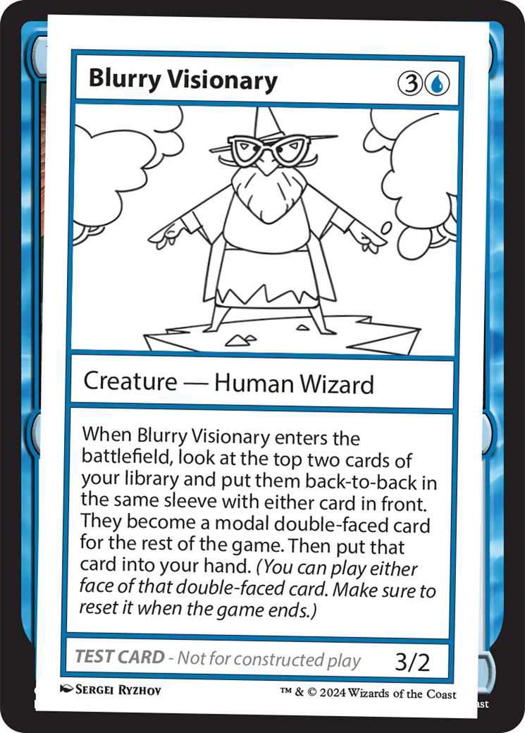 Blurry Visionary [Mystery Booster 2 Playtest Cards] - Destination Retro