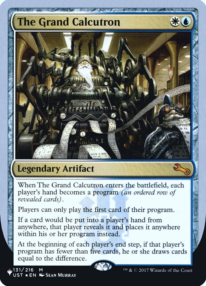 The Grand Calcutron (Unfinity Foil Edition) [The List] - Destination Retro