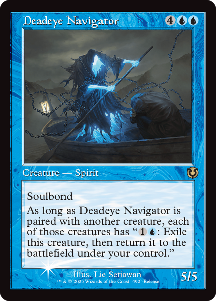 Deadeye Navigator (Retro Frame) [Innistrad Remastered Promos] - Destination Retro