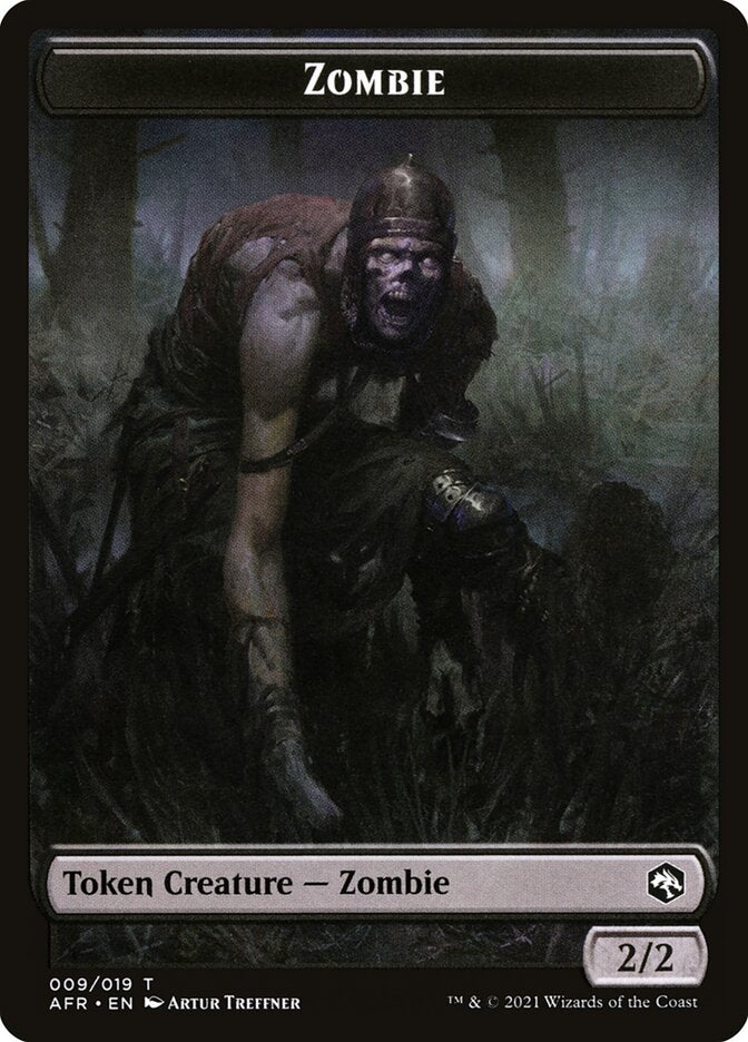 Treasure // Zombie Double-Sided Token [Dungeons & Dragons: Adventures in the Forgotten Realms Tokens] - Destination Retro