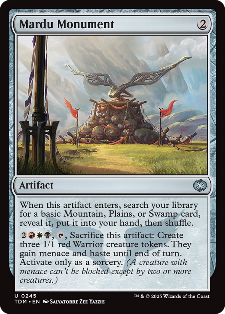 Mardu Monument [Tarkir: Dragonstorm] - Destination Retro