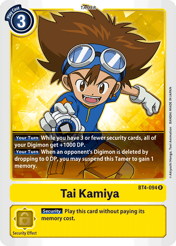 Tai Kamiya [BT4-094] [Great Legend] - Destination Retro