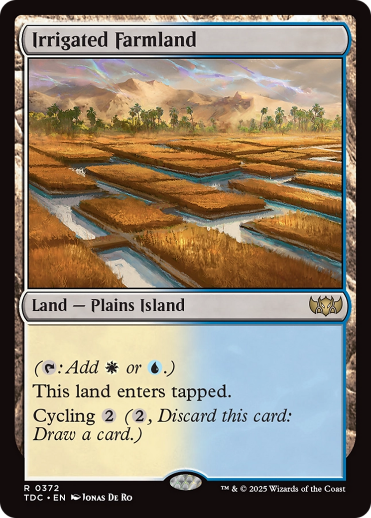 Irrigated Farmland [Tarkir: Dragonstorm Commander] - Destination Retro