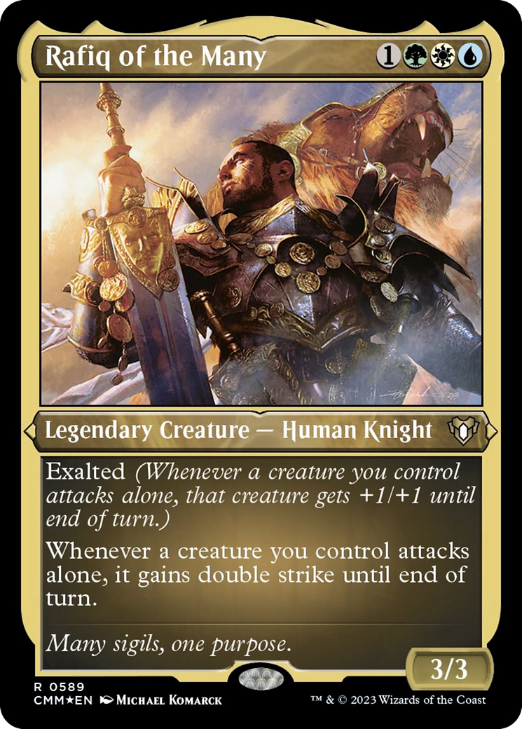 Rafiq of the Many (Foil Etched) [Commander Masters] - Destination Retro