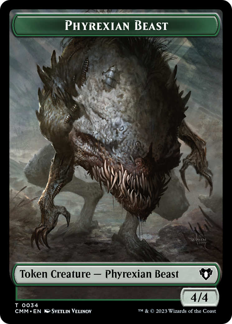 Phyrexian Beast Token [Commander Masters Tokens] - Destination Retro