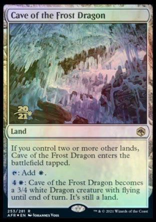 Cave of the Frost Dragon [Dungeons & Dragons: Adventures in the Forgotten Realms Prerelease Promos] - Destination Retro