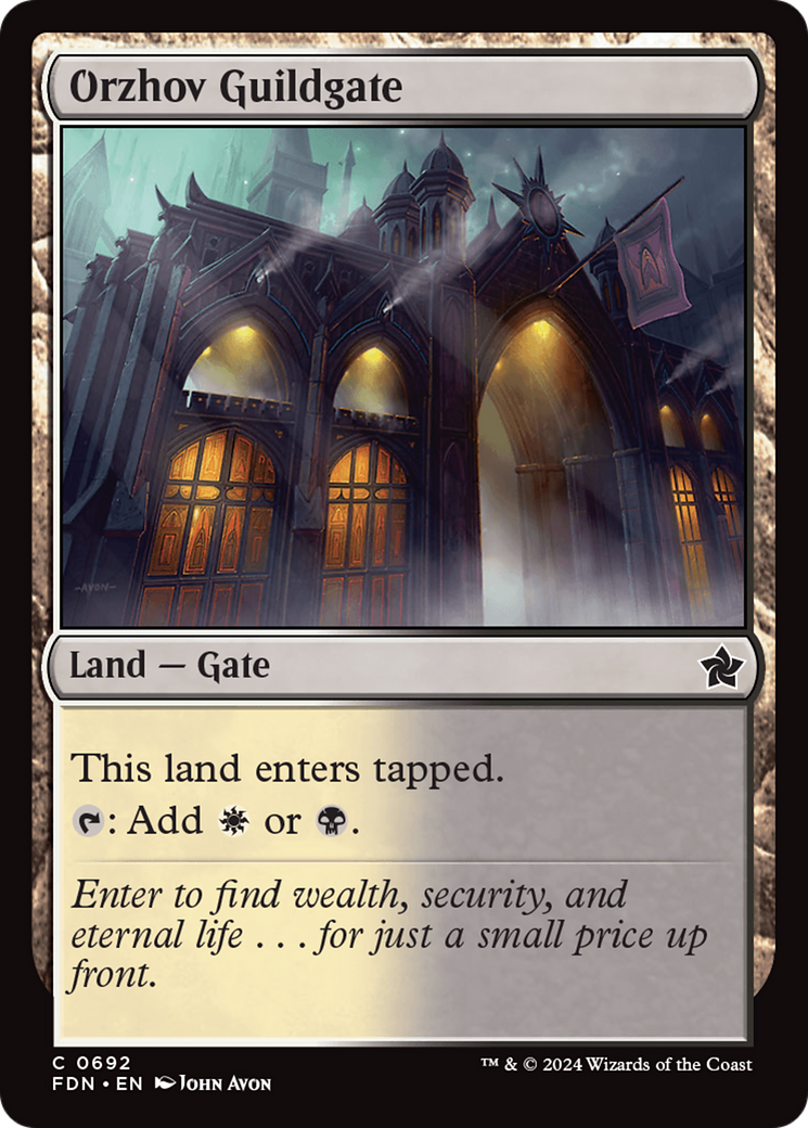 Orzhov Guildgate [Foundations] - Destination Retro