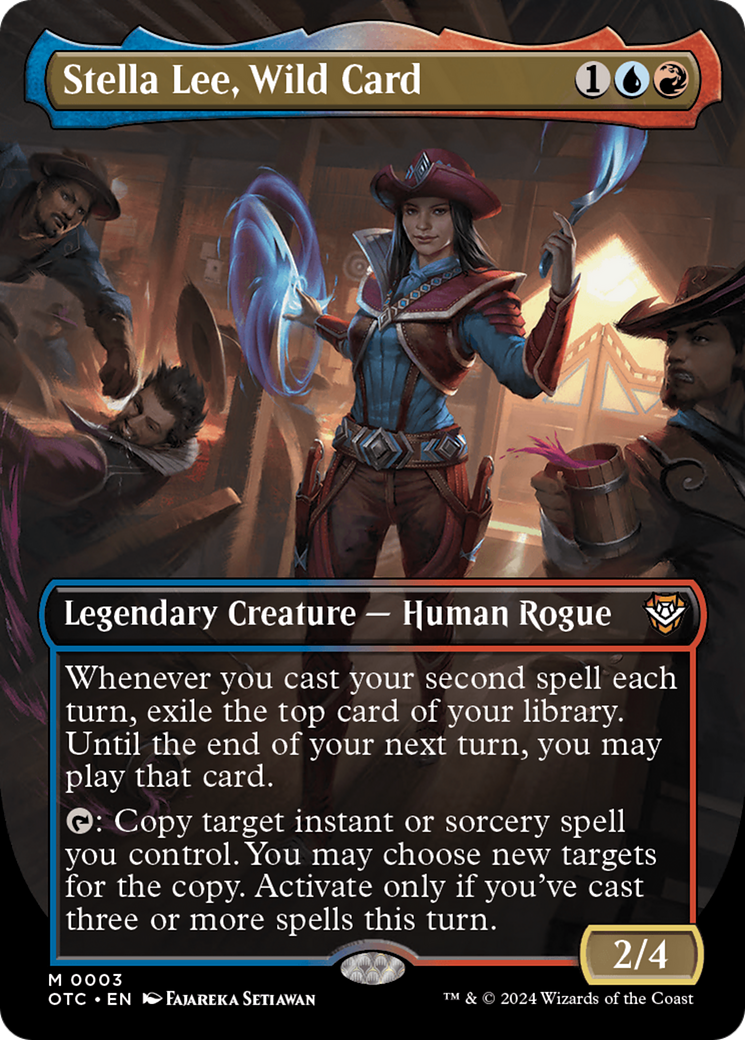 Stella Lee, Wild Card (Borderless) [Outlaws of Thunder Junction Commander] - Destination Retro