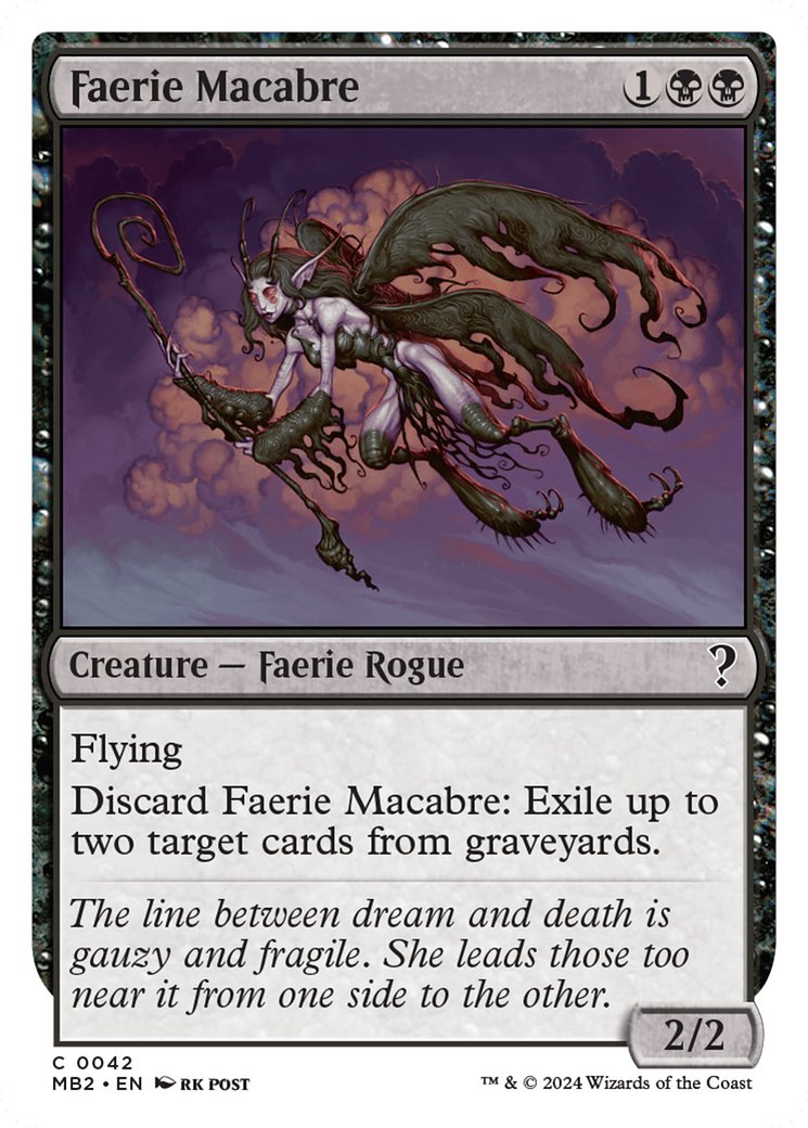 Faerie Macabre (White Border) [Mystery Booster 2] - Destination Retro
