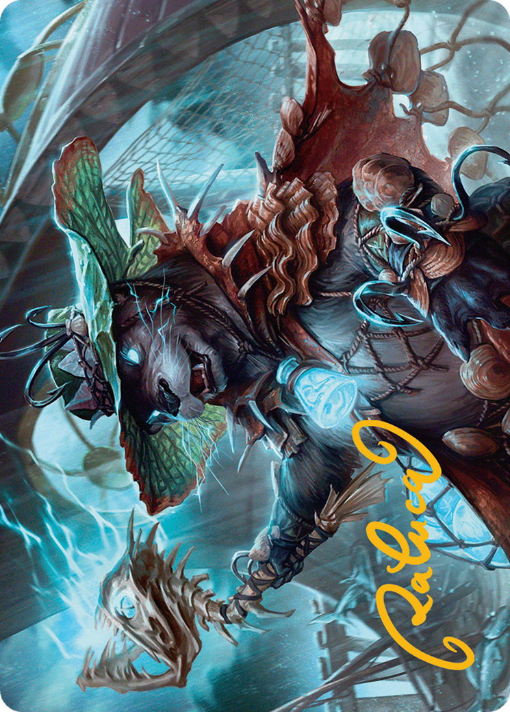 Tempest Angler Art Card (Gold-Stamped Signature) [Bloomburrow Art Series] - Destination Retro
