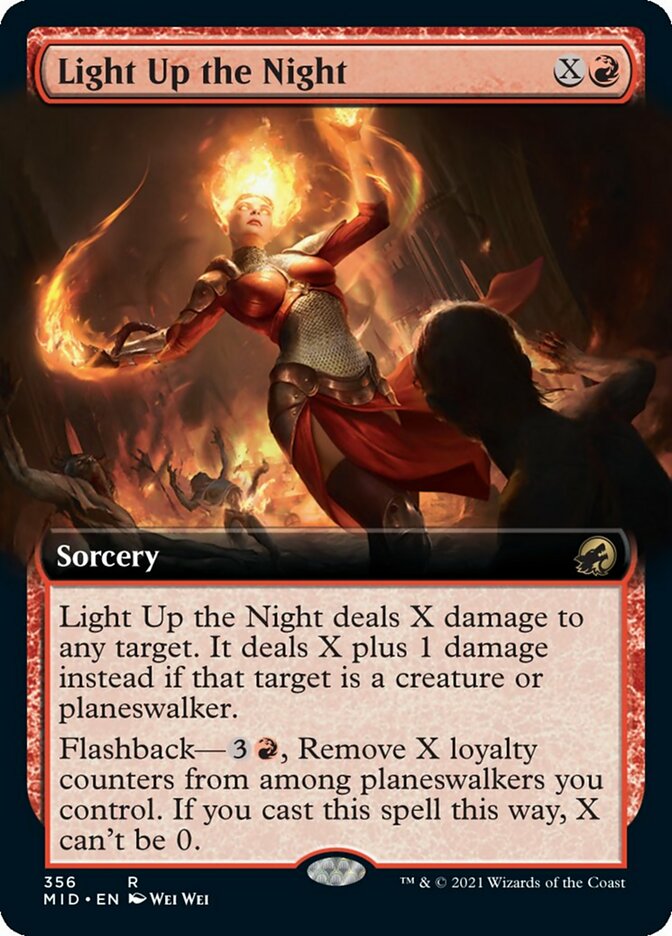 Light Up the Night (Extended Art) [Innistrad: Midnight Hunt] - Destination Retro