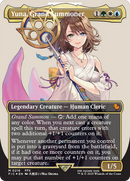 Yuna, Grand Summoner (Borderless) (Surge Foil) [FINAL FANTASY Commander] - Destination Retro