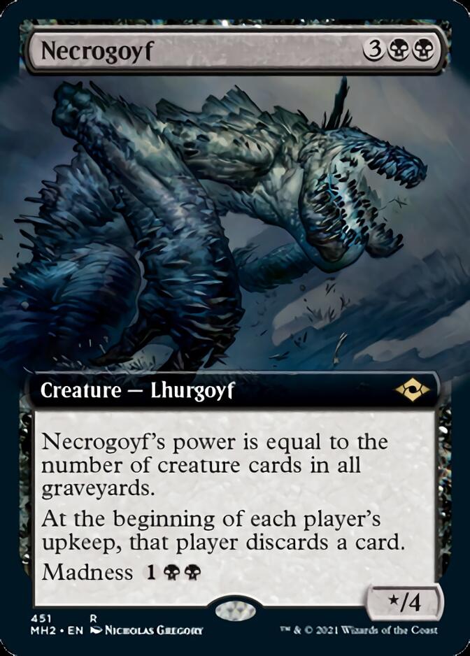 Necrogoyf (Extended Art) [Modern Horizons 2] - Destination Retro