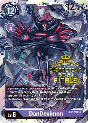 DanDevimon [BT4-088] (2021 Championship Finals Event Pack Alt-Art Gold Stamp Set) [Great Legend Promos] - Destination Retro