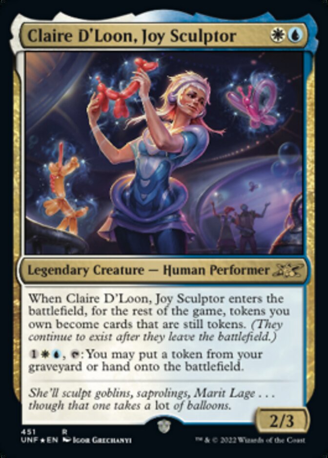 Claire D'Loon, Joy Sculptor (Galaxy Foil) [Unfinity] - Destination Retro