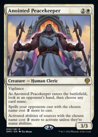 Anointed Peacekeeper (Promo Pack) [Dominaria United Promos] - Destination Retro