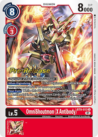 OmniShoutmon (X Antibody) [BT9-013] [X Record Pre-Release Promos] - Destination Retro
