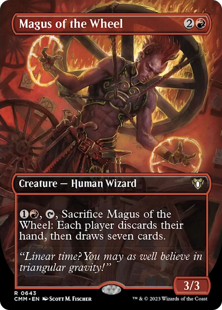 Magus of the Wheel (Borderless Alternate Art) [Commander Masters] - Destination Retro