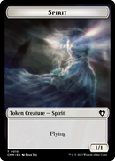 Spirit (0010) // Elemental (0037) Double-Sided Token [Commander Masters Tokens] - Destination Retro