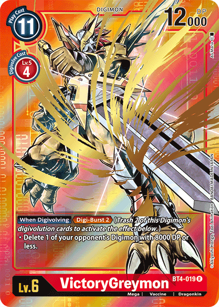 VictoryGreymon [BT4-019] (Alternate Art) [Great Legend] - Destination Retro