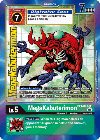 MegaKabuterimon [EX1-040] (Alternate Art) [Classic Collection] - Destination Retro