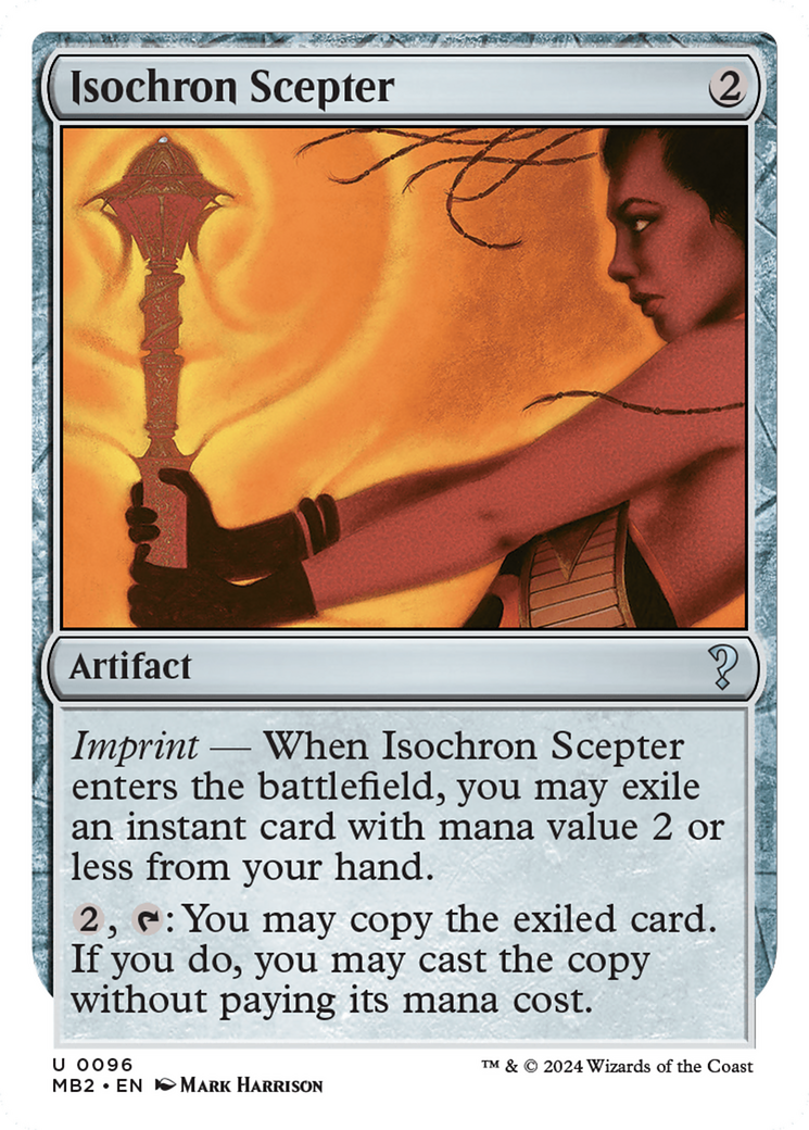 Isochron Scepter (White Border) [Mystery Booster 2] - Destination Retro