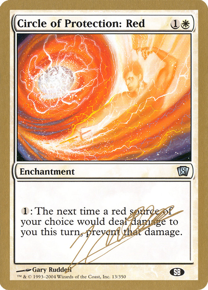 Circle of Protection: Red (Julien Nuijten) (SB) [World Championship Decks 2004] - Destination Retro