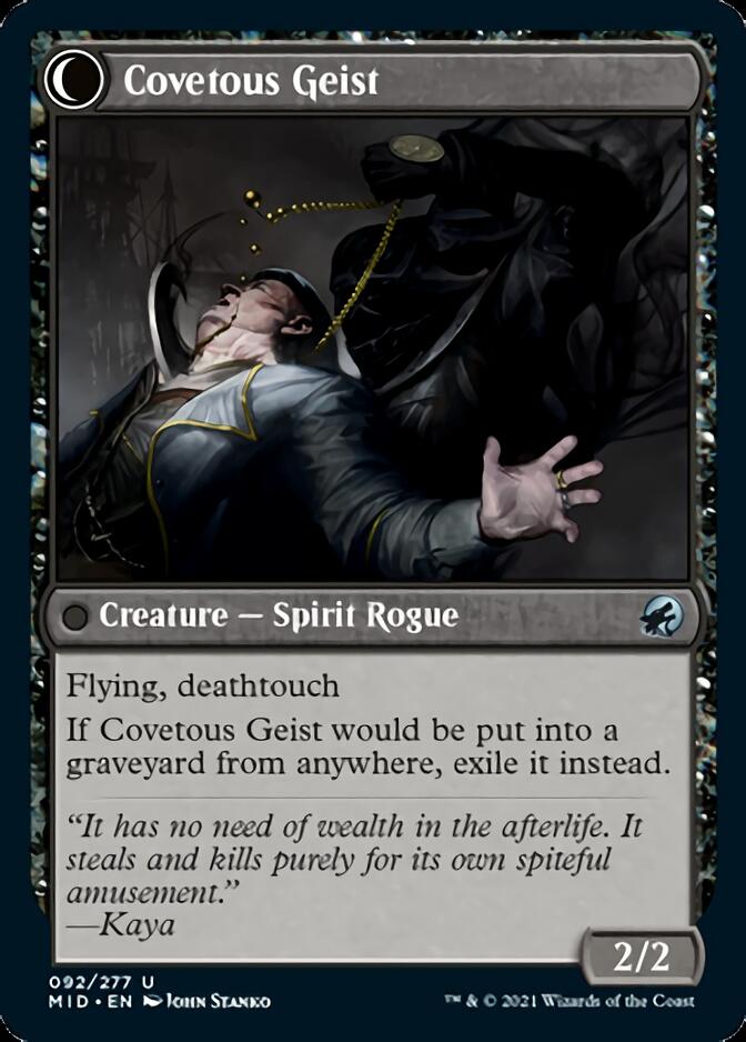 Covert Cutpurse // Covetous Geist [Innistrad: Midnight Hunt] - Destination Retro