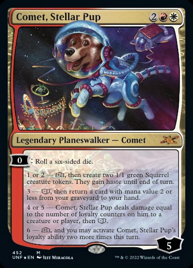 Comet, Stellar Pup (Galaxy Foil) [Unfinity] - Destination Retro