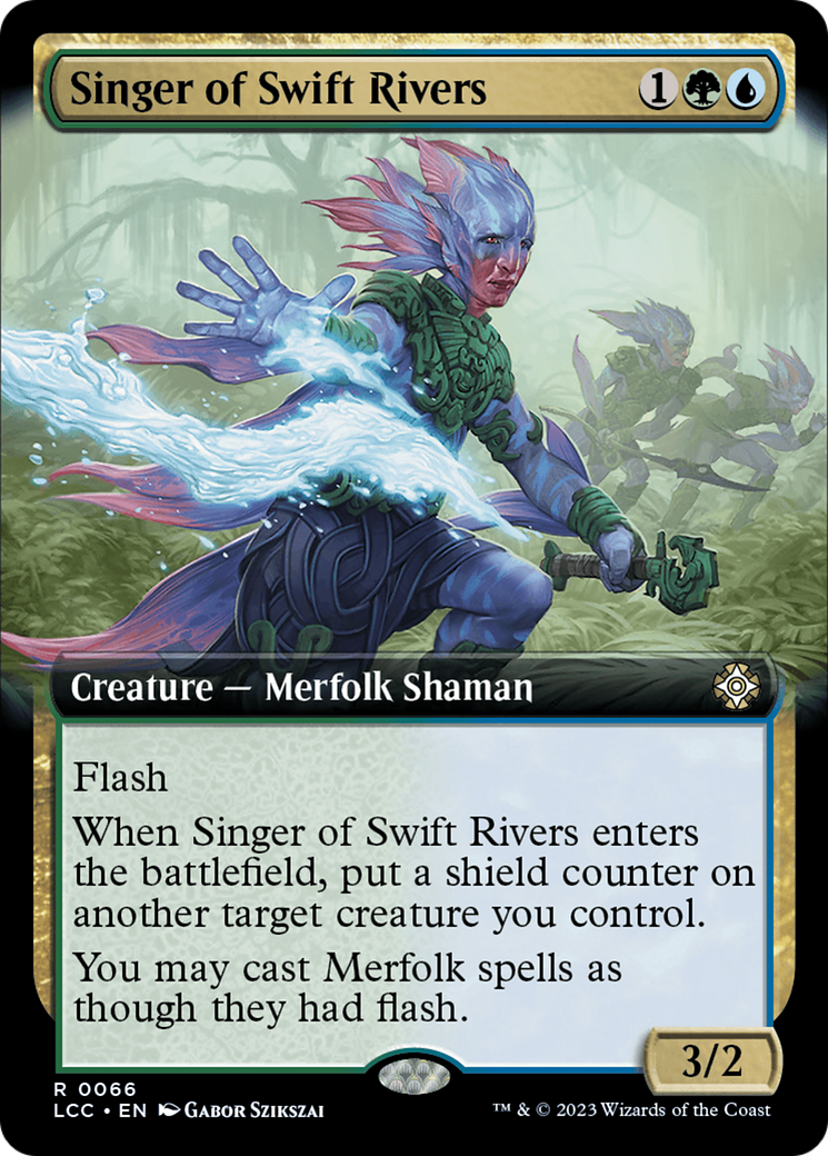 Singer of Swift Rivers (Extended Art) [The Lost Caverns of Ixalan Commander] - Destination Retro