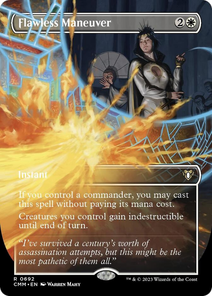 Flawless Maneuver (Borderless Alternate Art) [Commander Masters] - Destination Retro