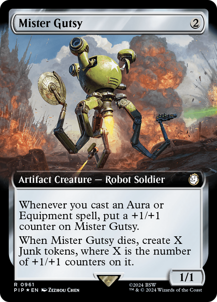 Mister Gutsy (Extended Art) (Surge Foil) [Fallout] - Destination Retro