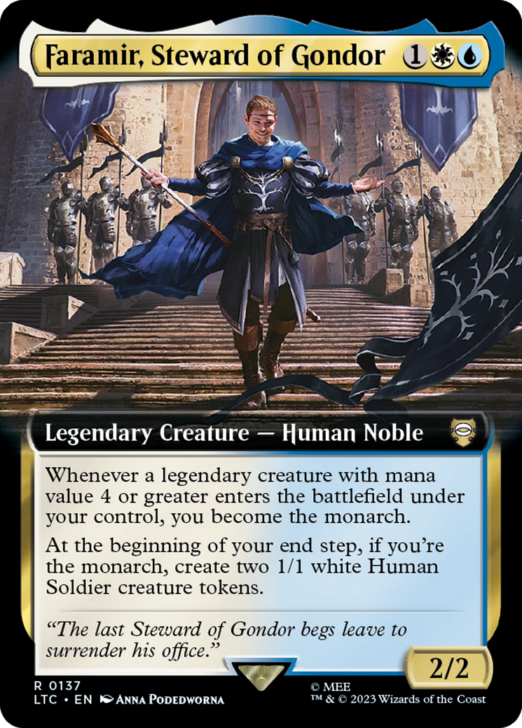 Faramir, Steward of Gondor (Extended Art) [The Lord of the Rings: Tales of Middle-Earth Commander] - Destination Retro
