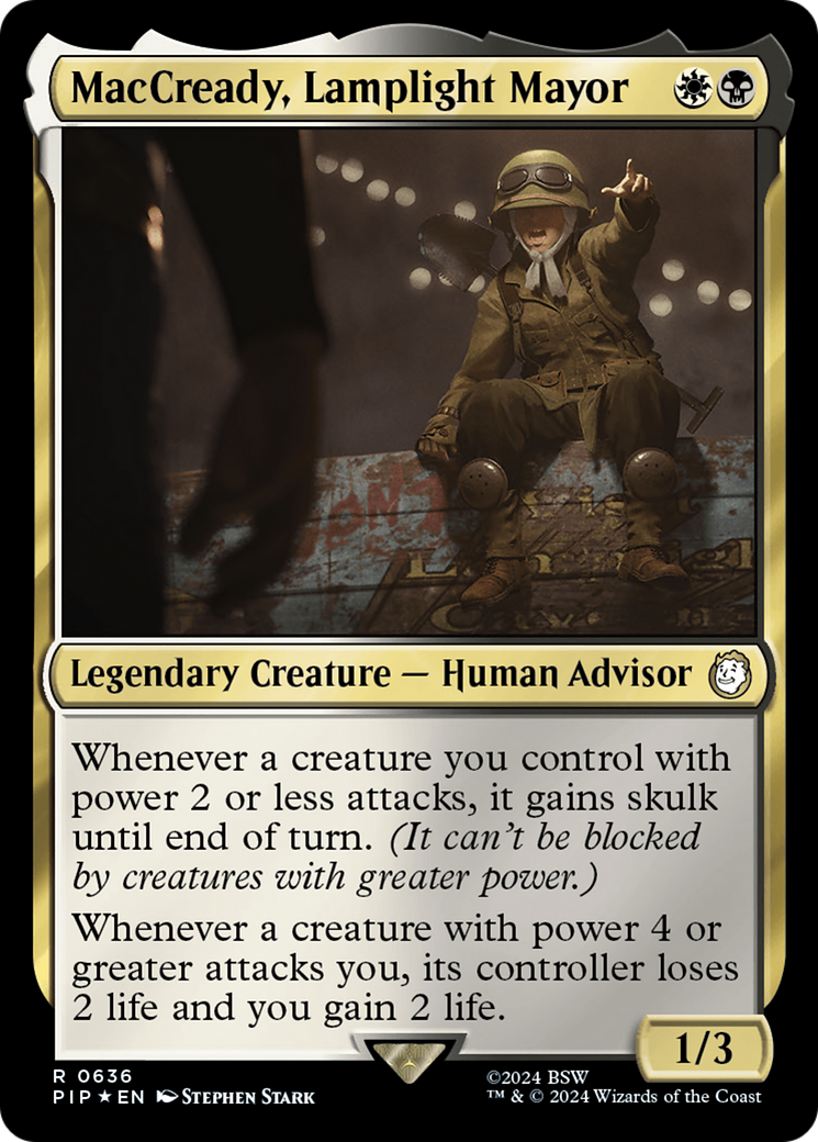 MacCready, Lamplight Mayor (Surge Foil) [Fallout] - Destination Retro