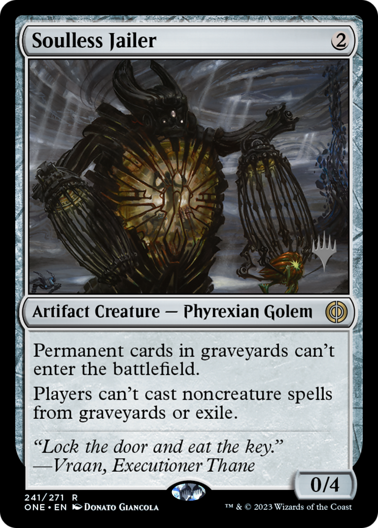Soulless Jailer (Promo Pack) [Phyrexia: All Will Be One Promos] - Destination Retro
