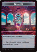 Elemental (0003) // Treasure Double-Sided Token [Secrets of Strixhaven Tokens] - Destination Retro