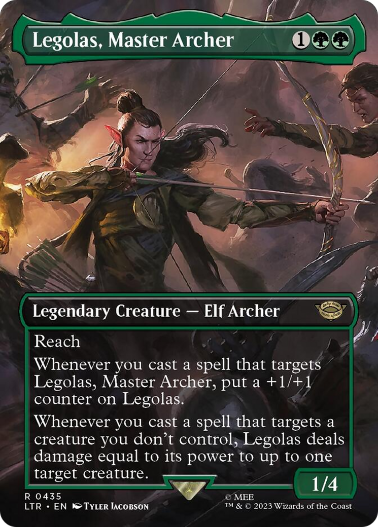 Legolas, Master Archer (Borderless Alternate Art) [The Lord of the Rings: Tales of Middle-Earth] - Destination Retro