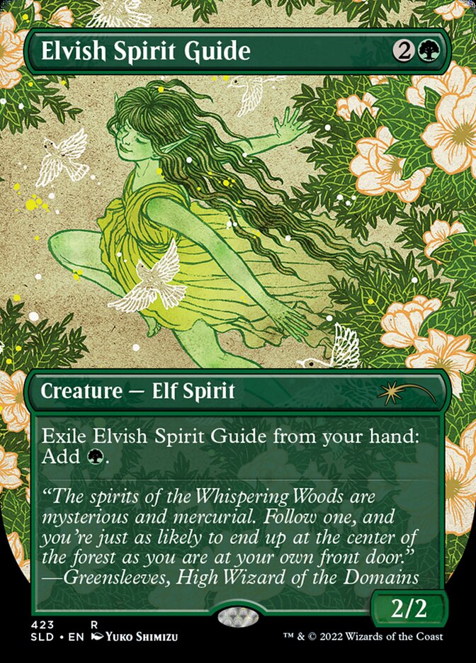 Elvish Spirit Guide (Borderless) [Secret Lair Drop Series] - Destination Retro