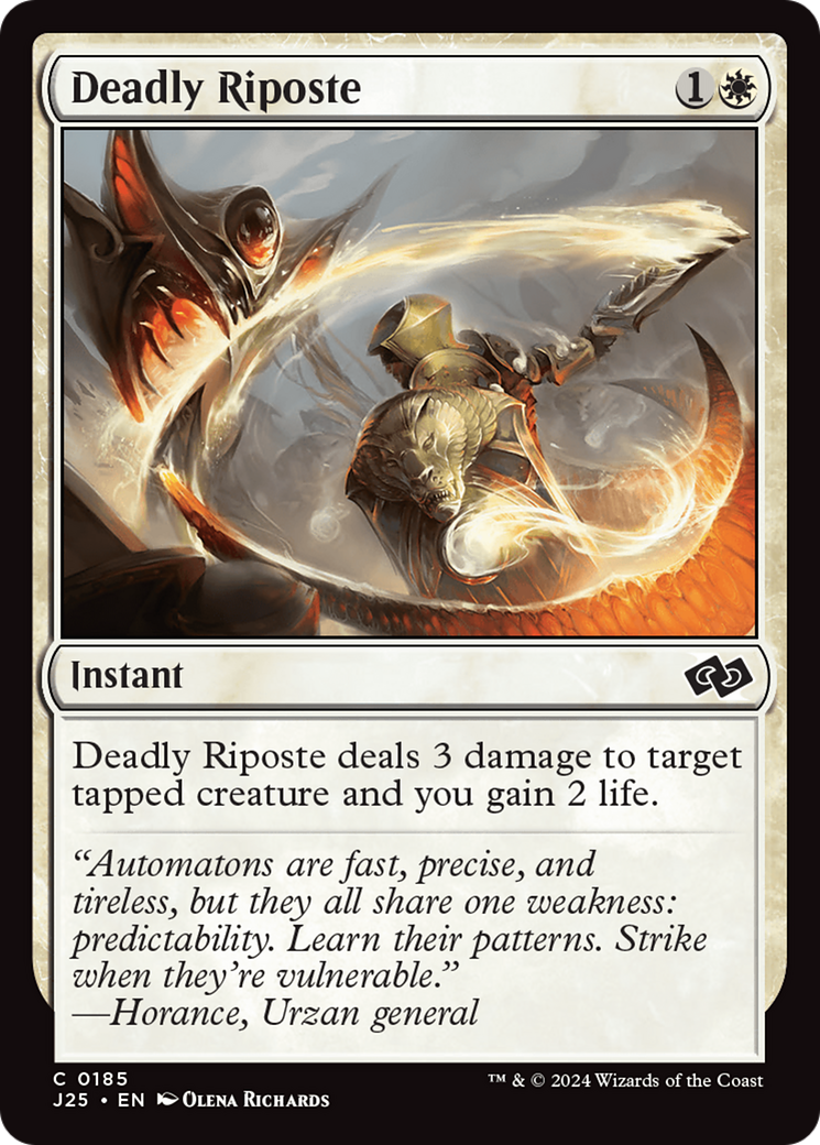 Deadly Riposte [Foundations Jumpstart] - Destination Retro