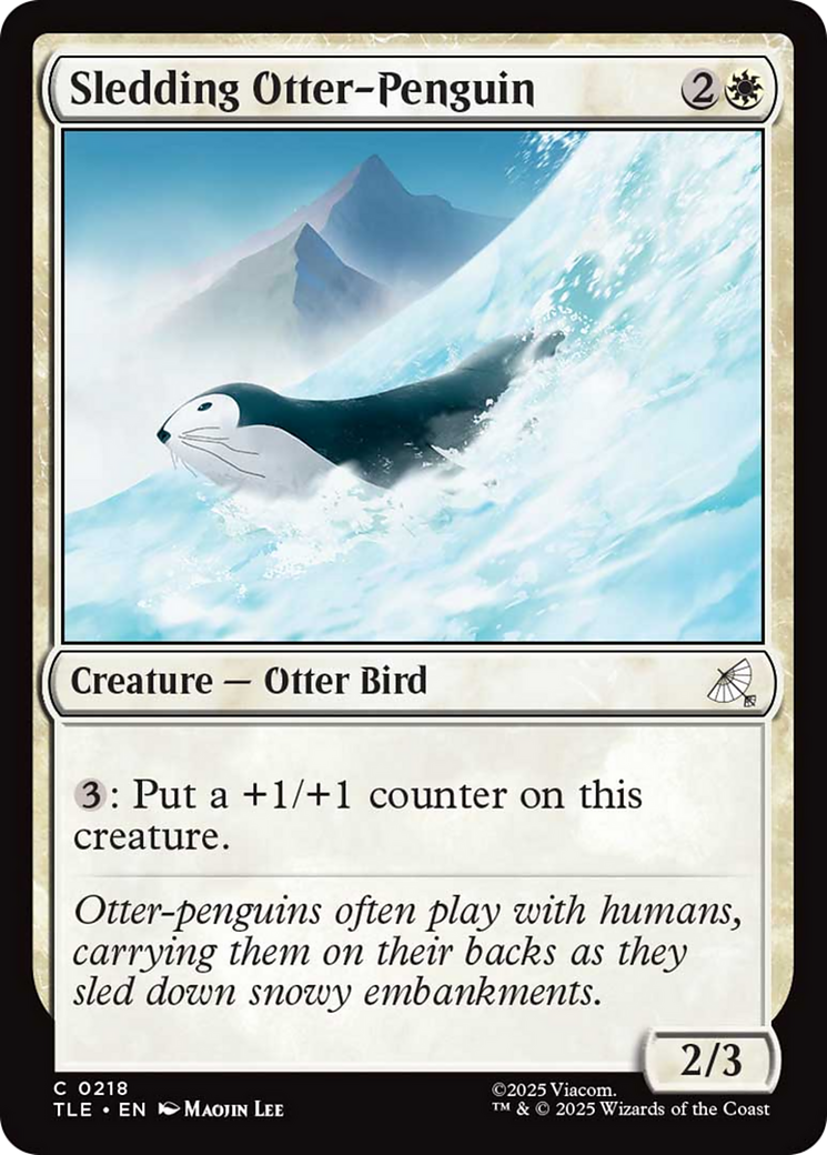 Sledding Otter-Penguin [Avatar: The Last Airbender: Eternal-Legal] - Destination Retro