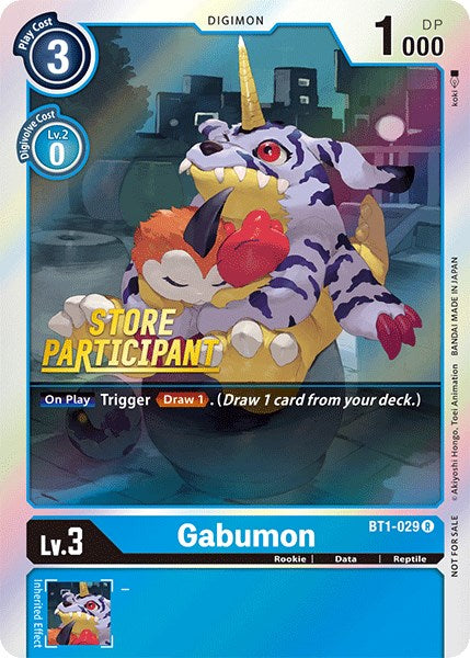 Gabumon [BT1-029] (Store Participant) [Release Special Booster Promos] - Destination Retro