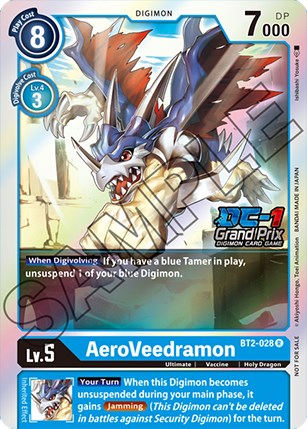 AeroVeedramon [BT2-028] (DC-1 Grand Prix) [Release Special Booster Promos] - Destination Retro