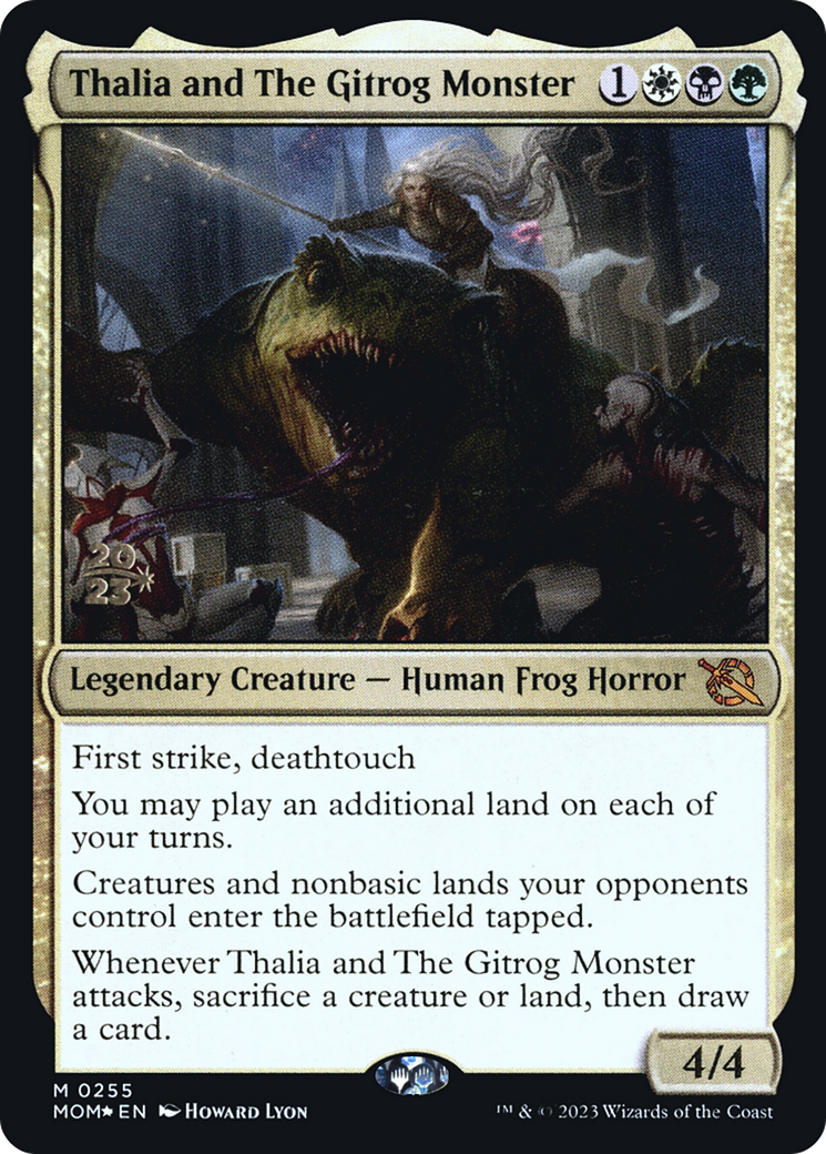 Thalia and The Gitrog Monster [March of the Machine Prerelease Promos] - Destination Retro